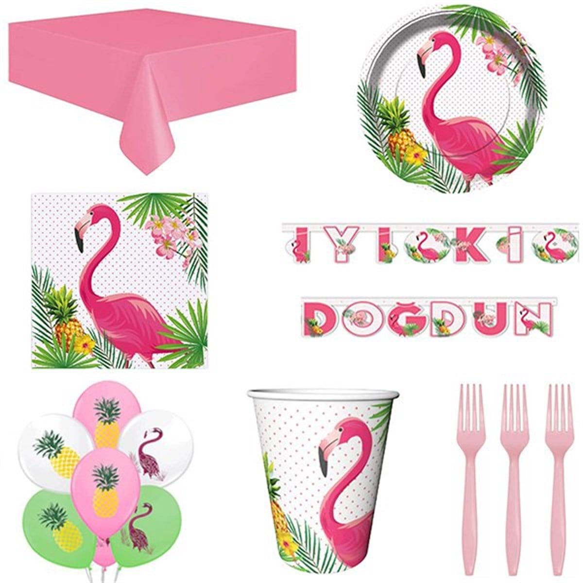 Flamingo 8 Kişilik Parti Seti