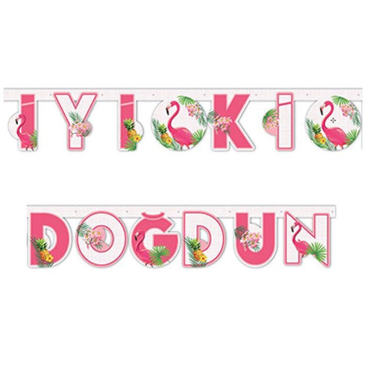 Flamingo İyi ki Doğdun Yazı