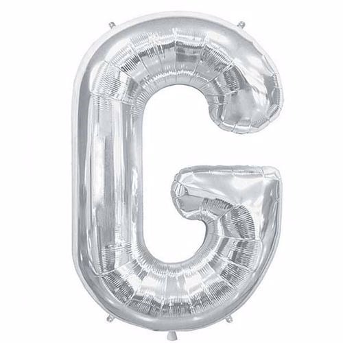 G Harf Folyo Balon Gümüş 100 cm