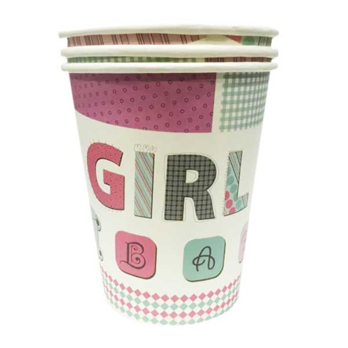 Girl Yazılı Karton Bardak 8 Adet