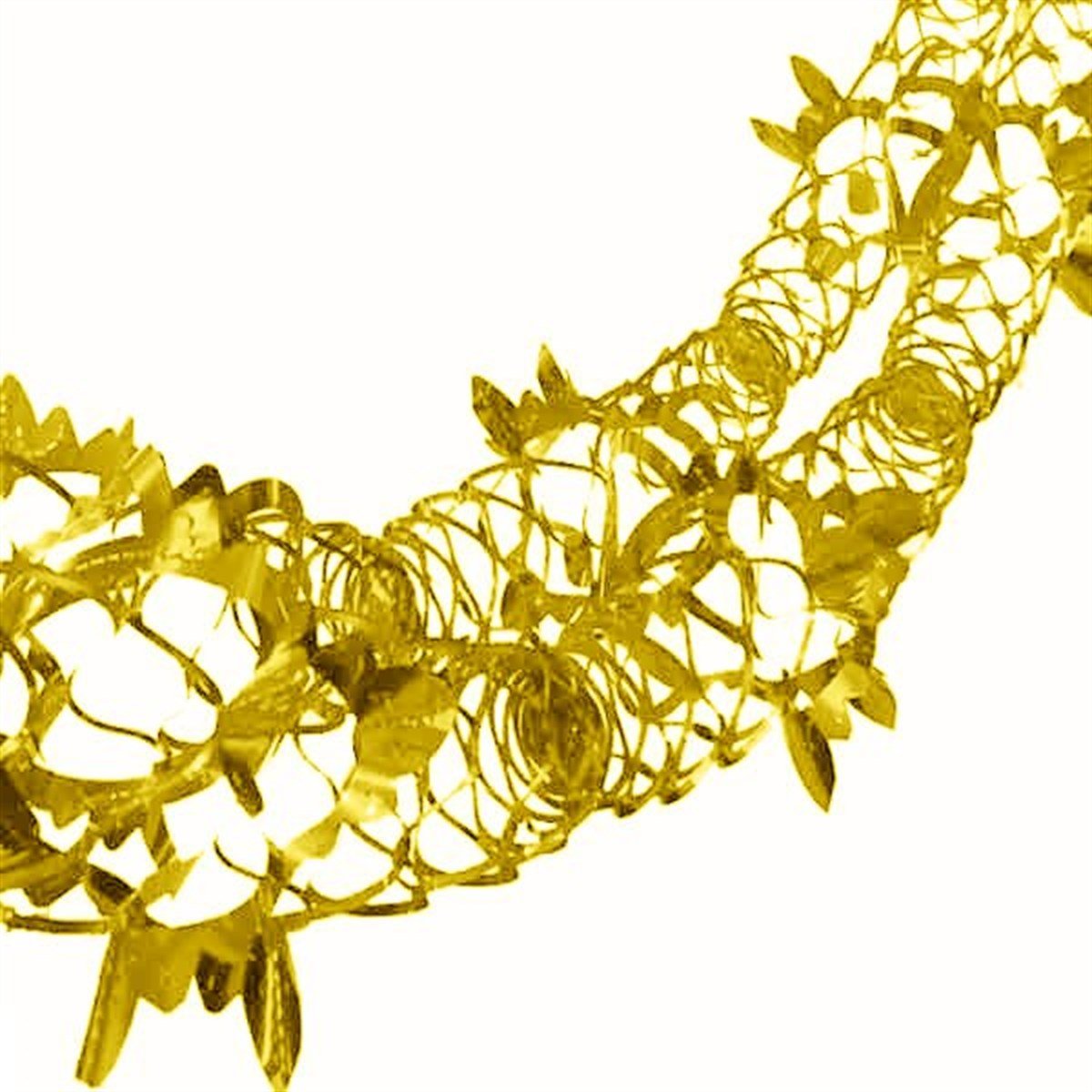 Gold İkili Metalize Uzayan Süs 2 Metre