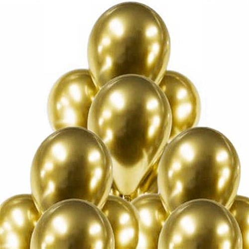Gold Renk Krom Balon 50 Adet
