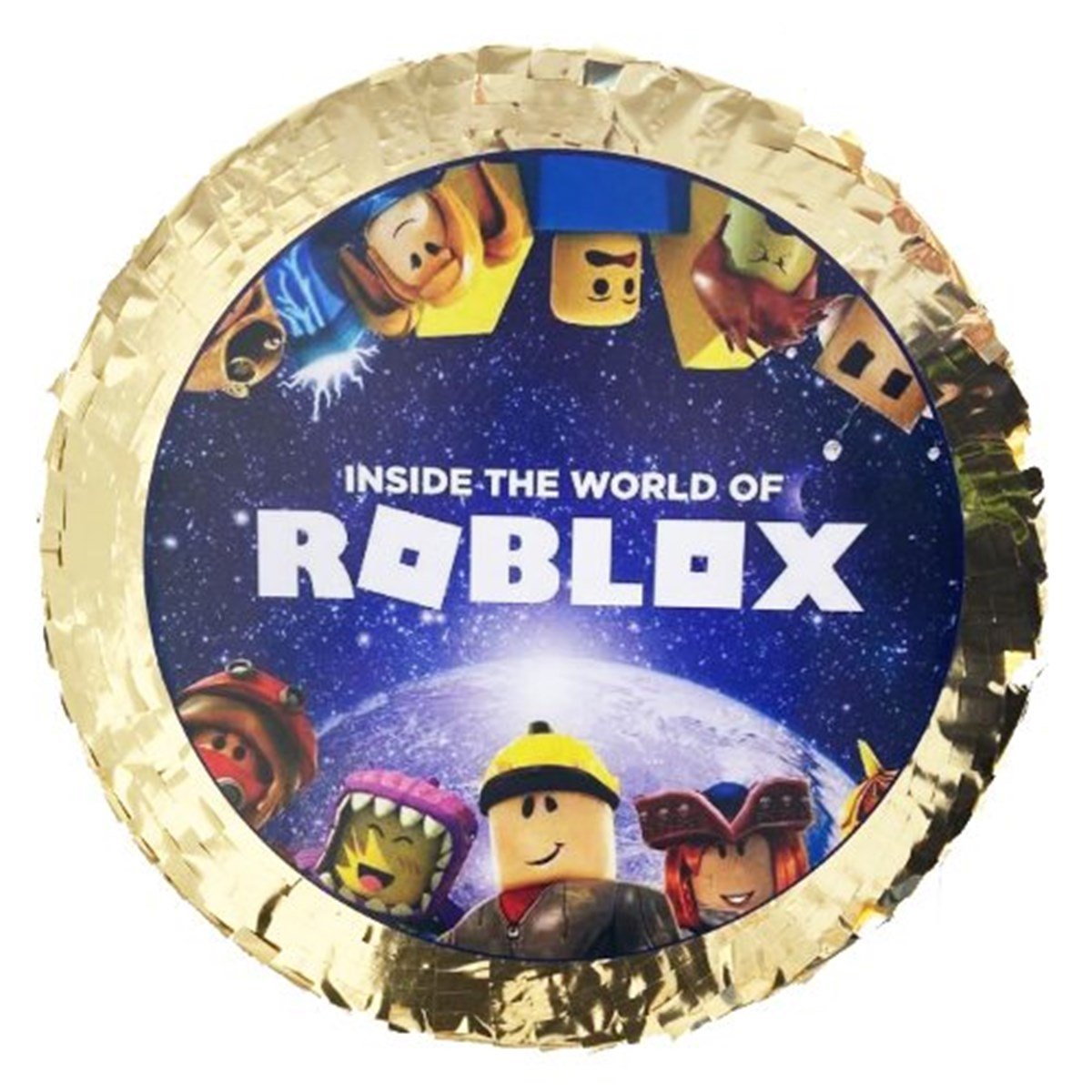 Gold Renkli Roblox Pinyata + Sopası
