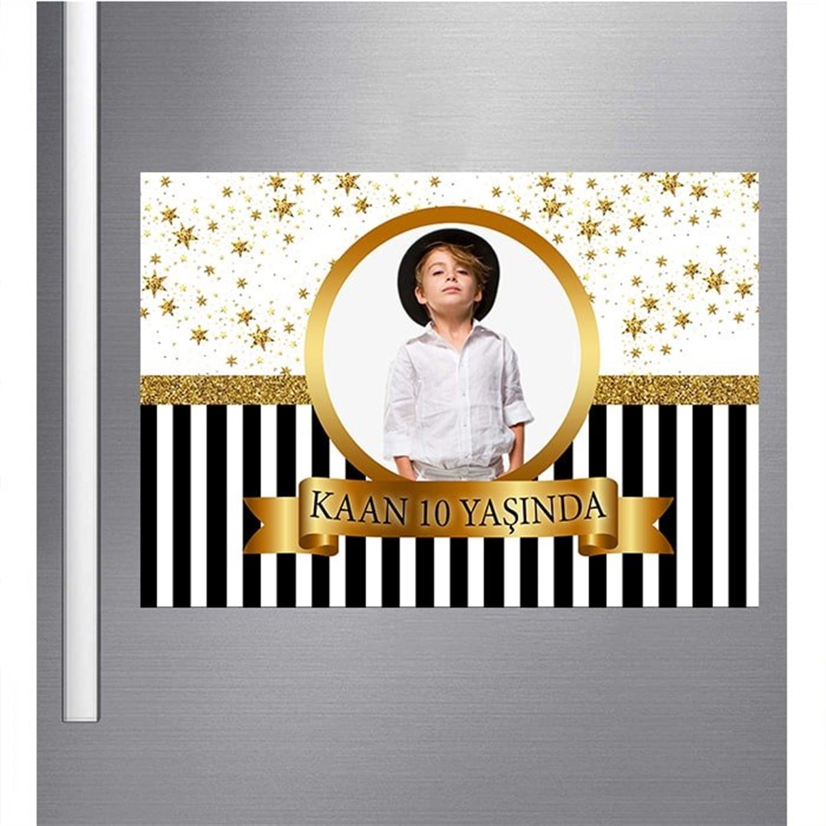 Gold Star Kişiye Özel Magnet 18 Adet