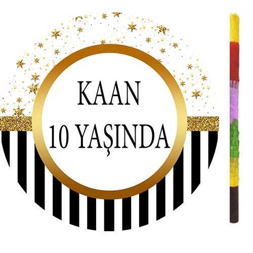 Gold Star Kişiye Özel Pinyata