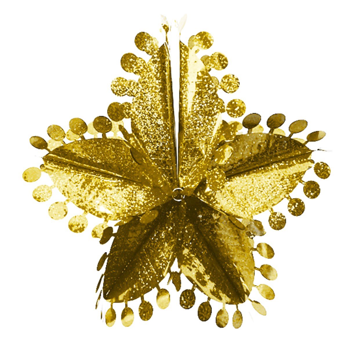 Gold Yıldız Asma Süs 3 Boyutlu