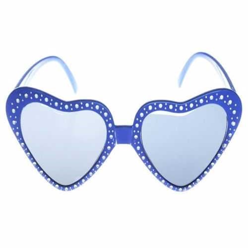 Gözlük Kalpli Mavi