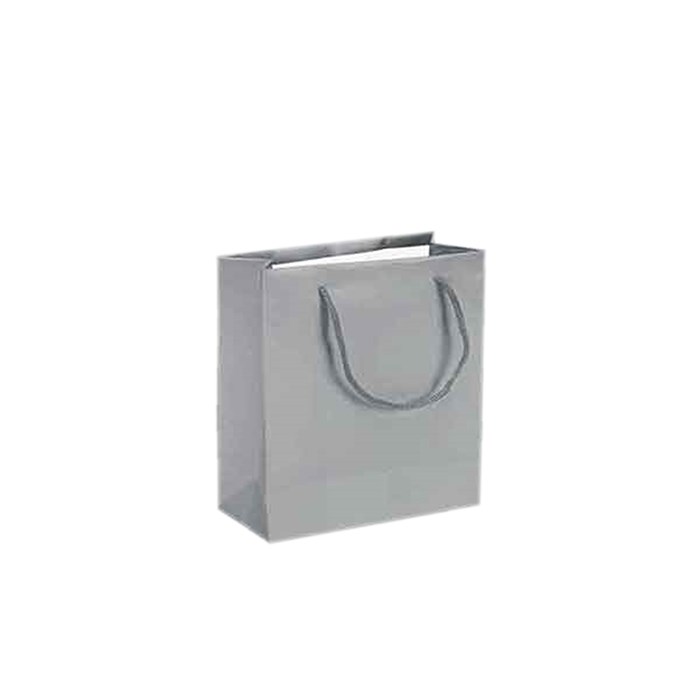 Gri Renk Karton Çanta 50 Adet 11 x 11 Cm