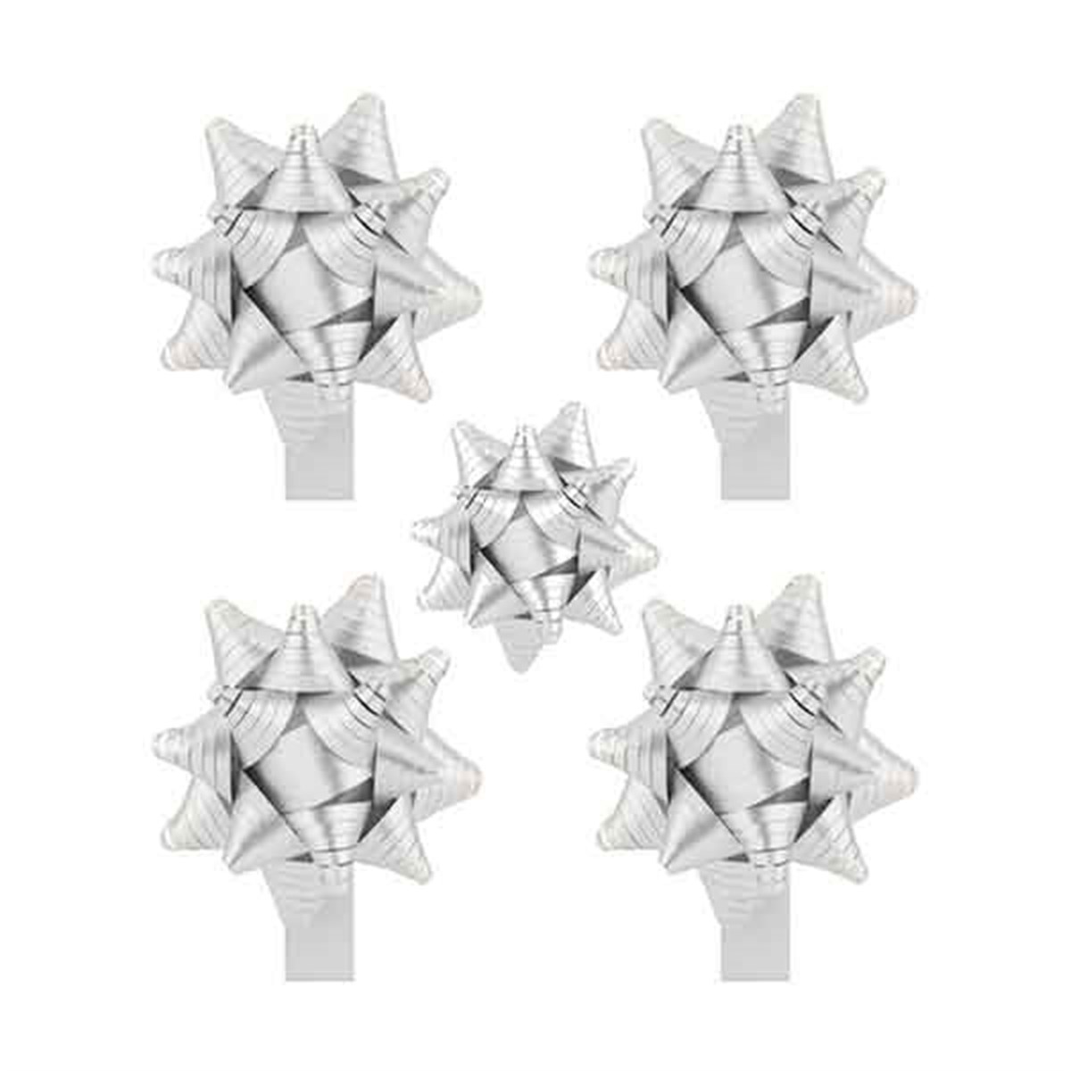 Gümüş Hediye Paketi Süsü 24 Adet 10 Cm