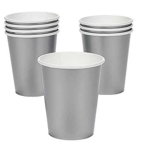 Gümüş Karton Bardak 8 Adet