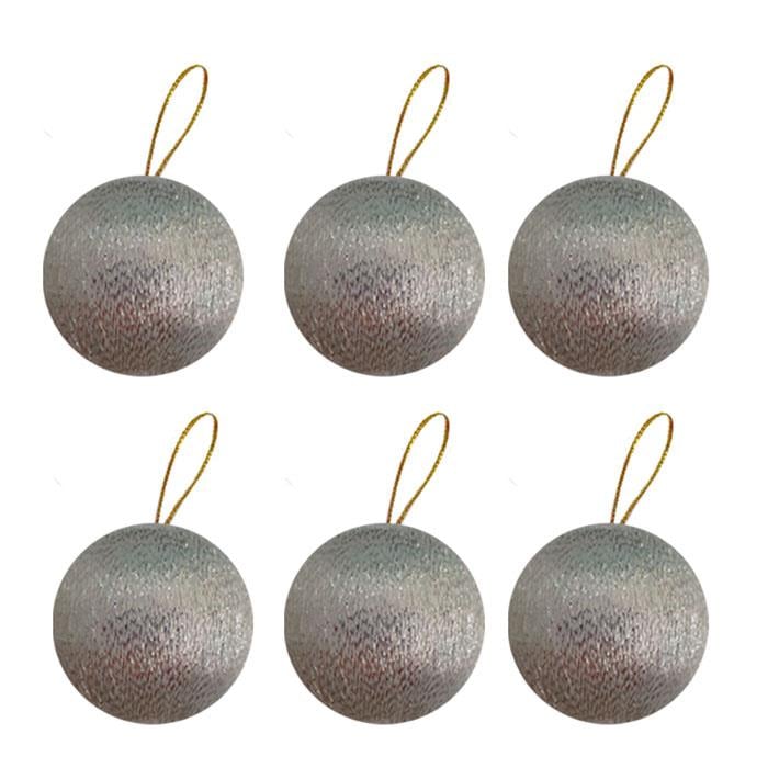 Ağaç SüsleriGümüş Yaldızlı Çam Ağaç Süsü