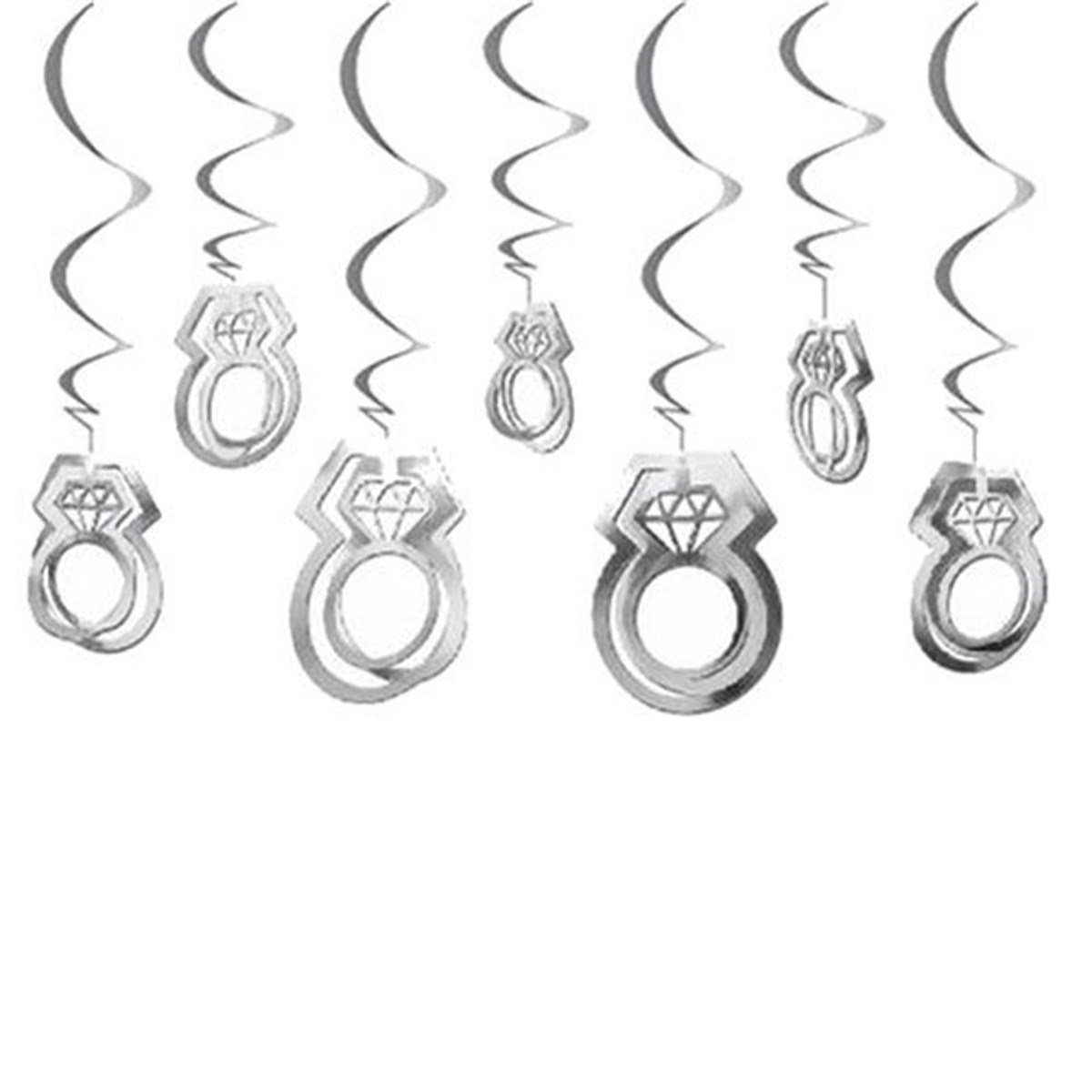 Gümüş Yüzük Tavan Süs 11 Adet