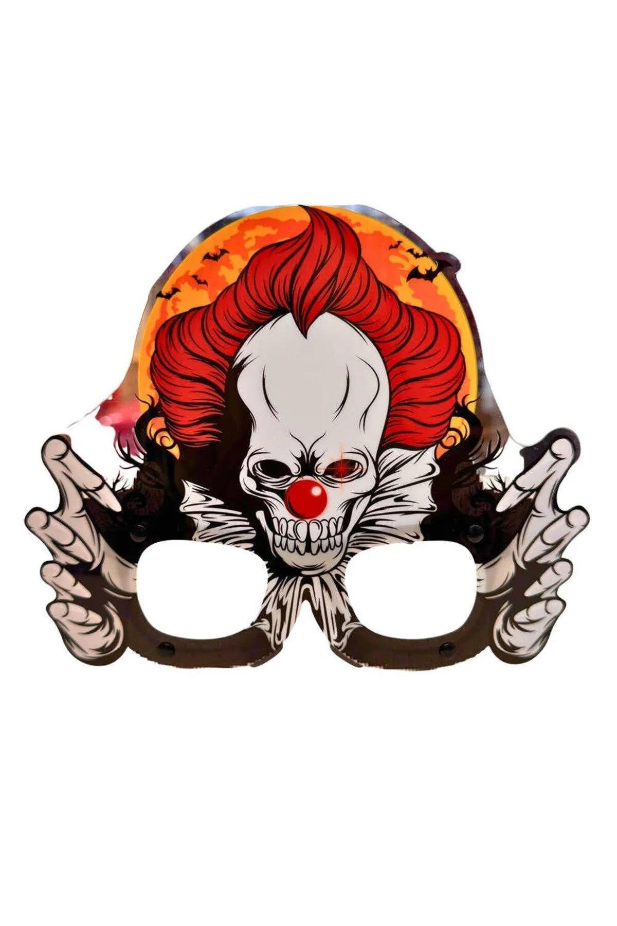 Halloween SüsleriHalloween Korkunç Palyaço Gözlük