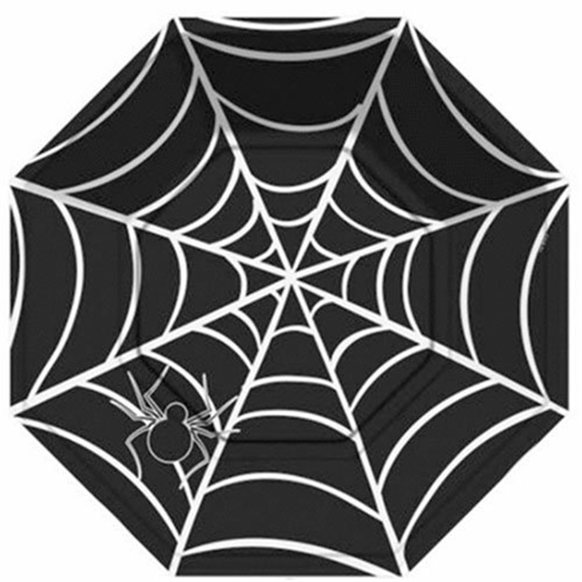 Halloween Örümcek 8 Gen Tabak Siyah