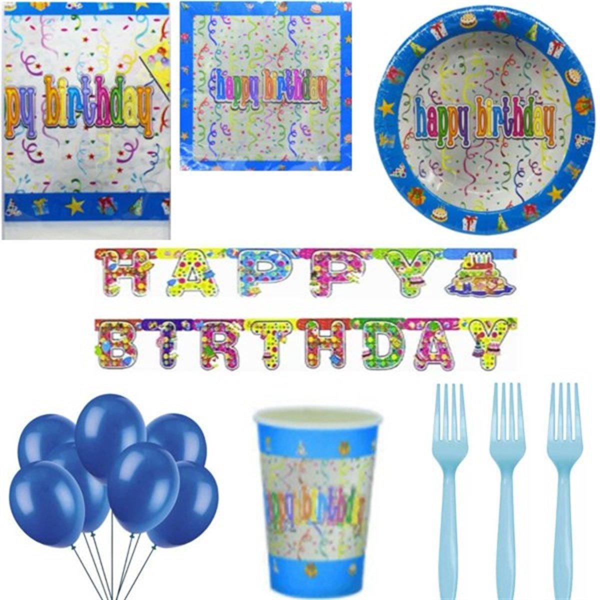 Happy Birthday 8 Kişilik Parti Seti