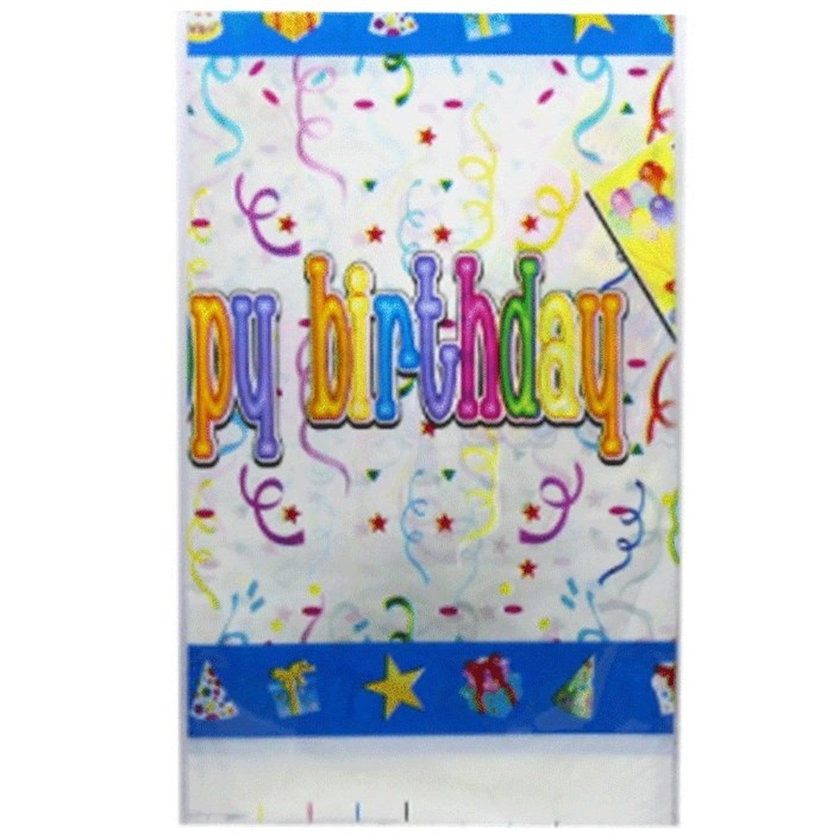 Happy Birthday Masa Örtüsü Mavi
