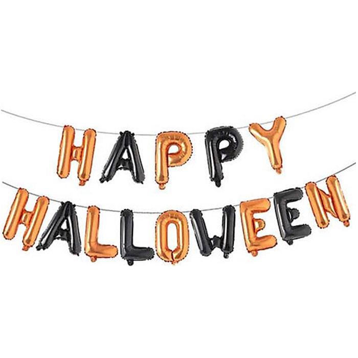 Happy Halloween Harf Balon Set