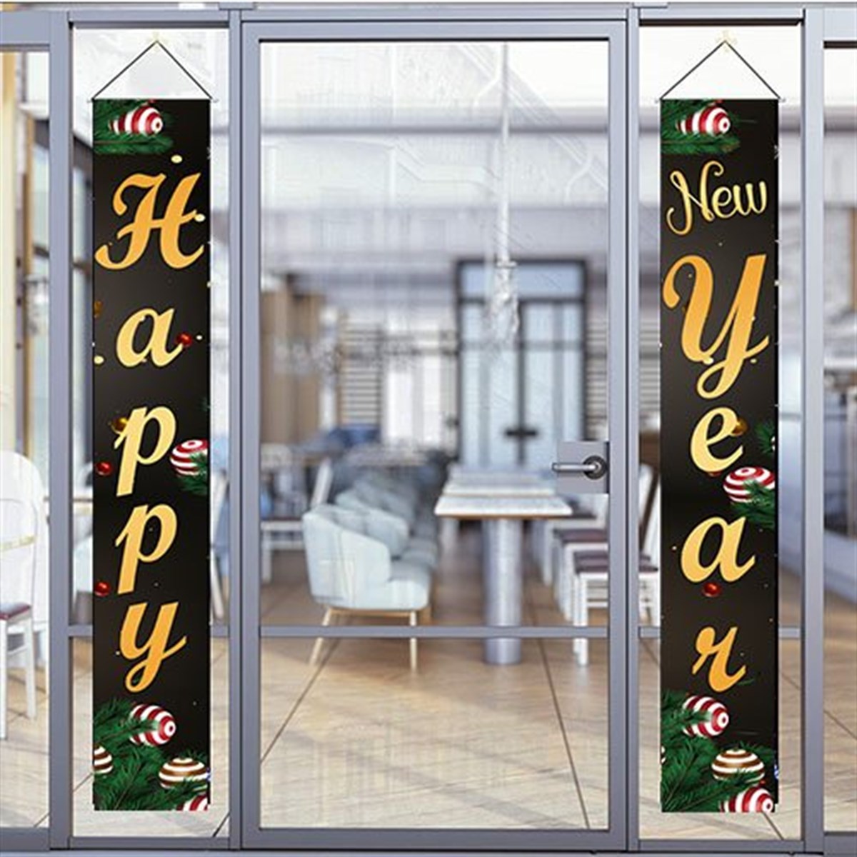 Happy New Year Flama 2 Adet