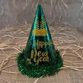 Şapka ve MaskeHappy New Year Yeşil Şapka