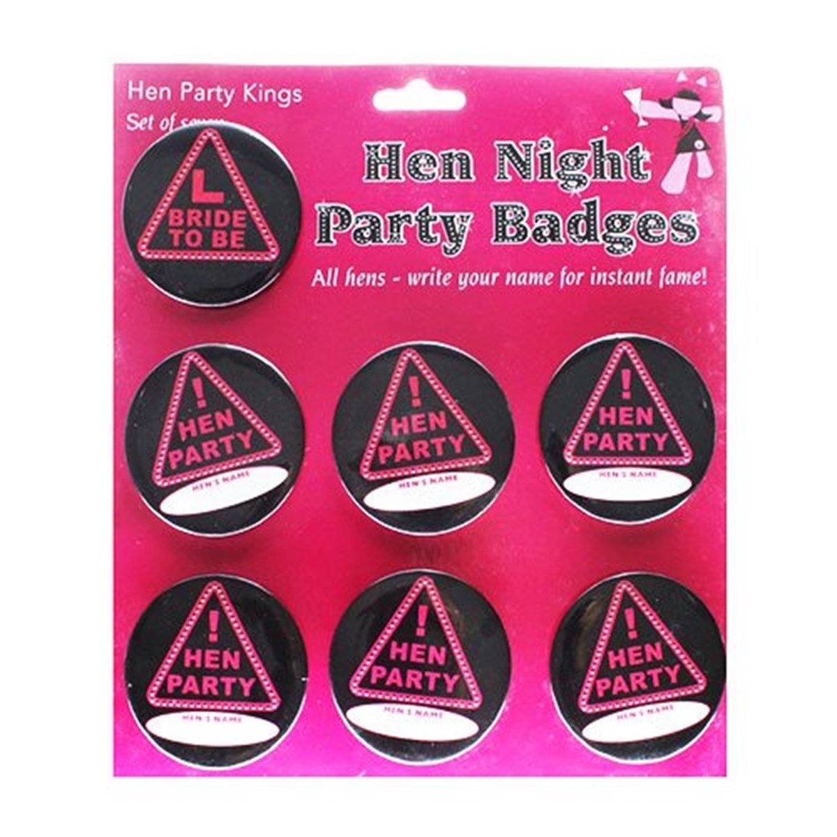 Hen Night Party Rozet 7 Adet