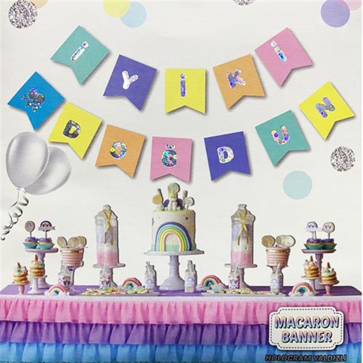 Hologram İyi Ki Doğdun Yazı