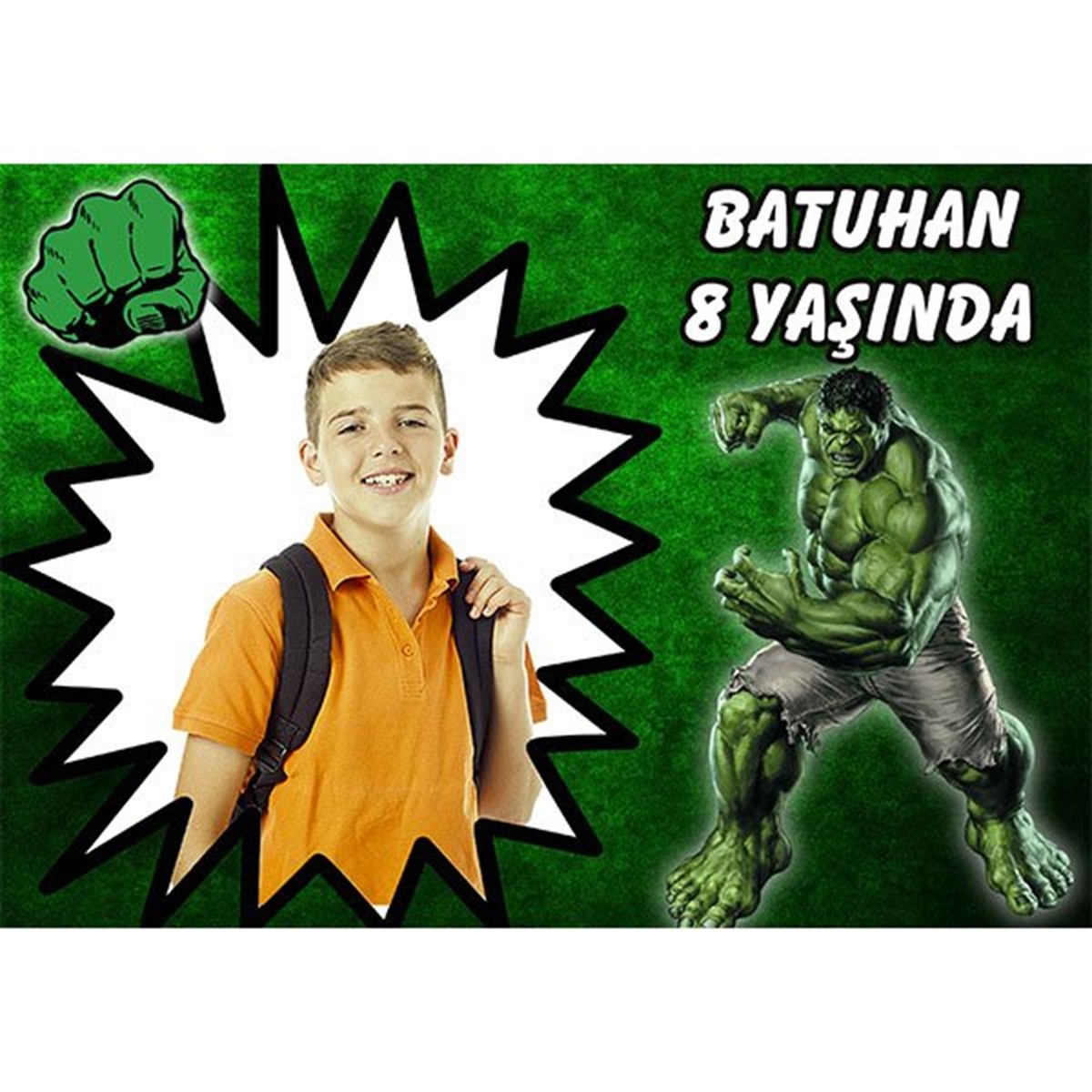 Hulk Kişiye Özel Afiş