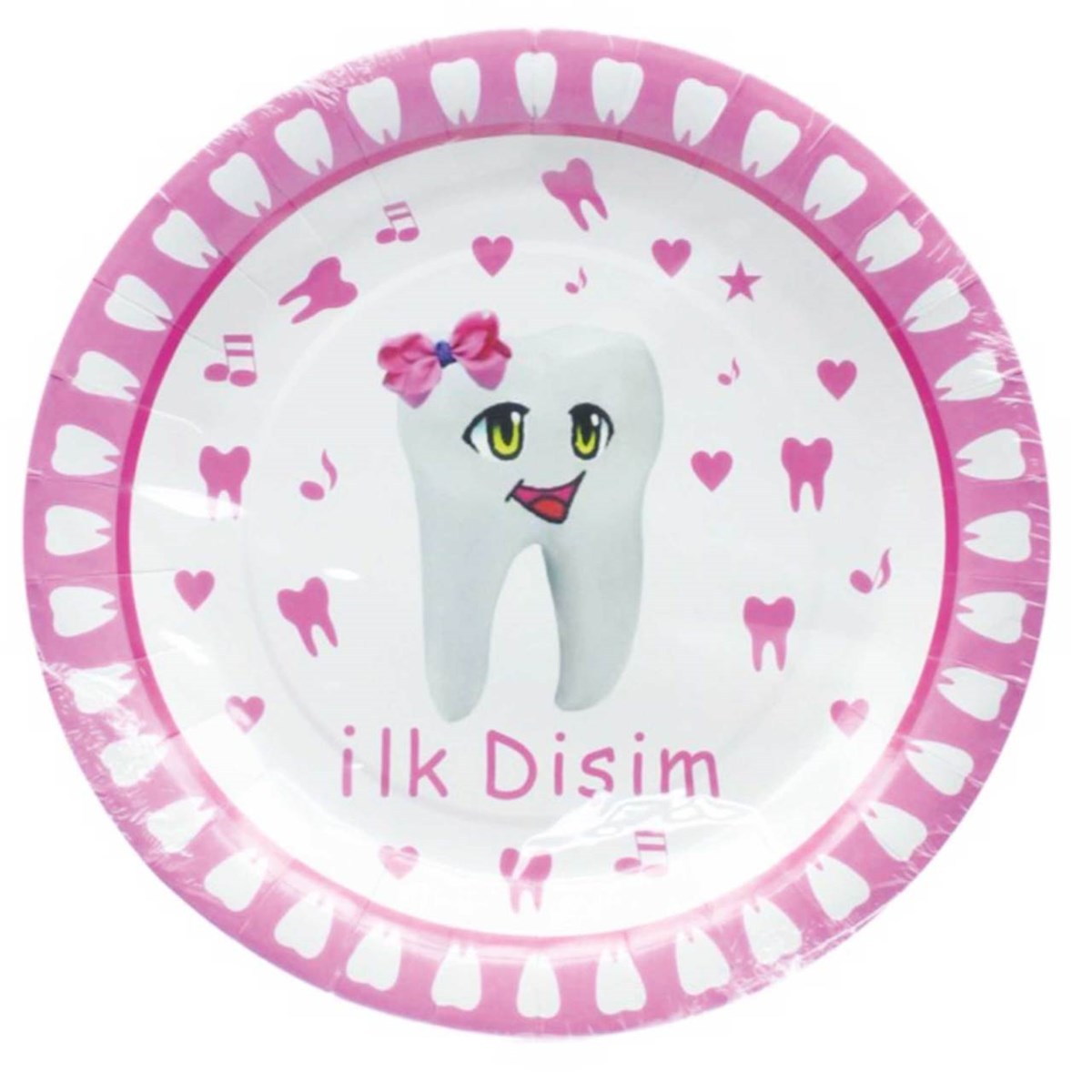 İlk Dişim Pembe Tabak 8 Adet