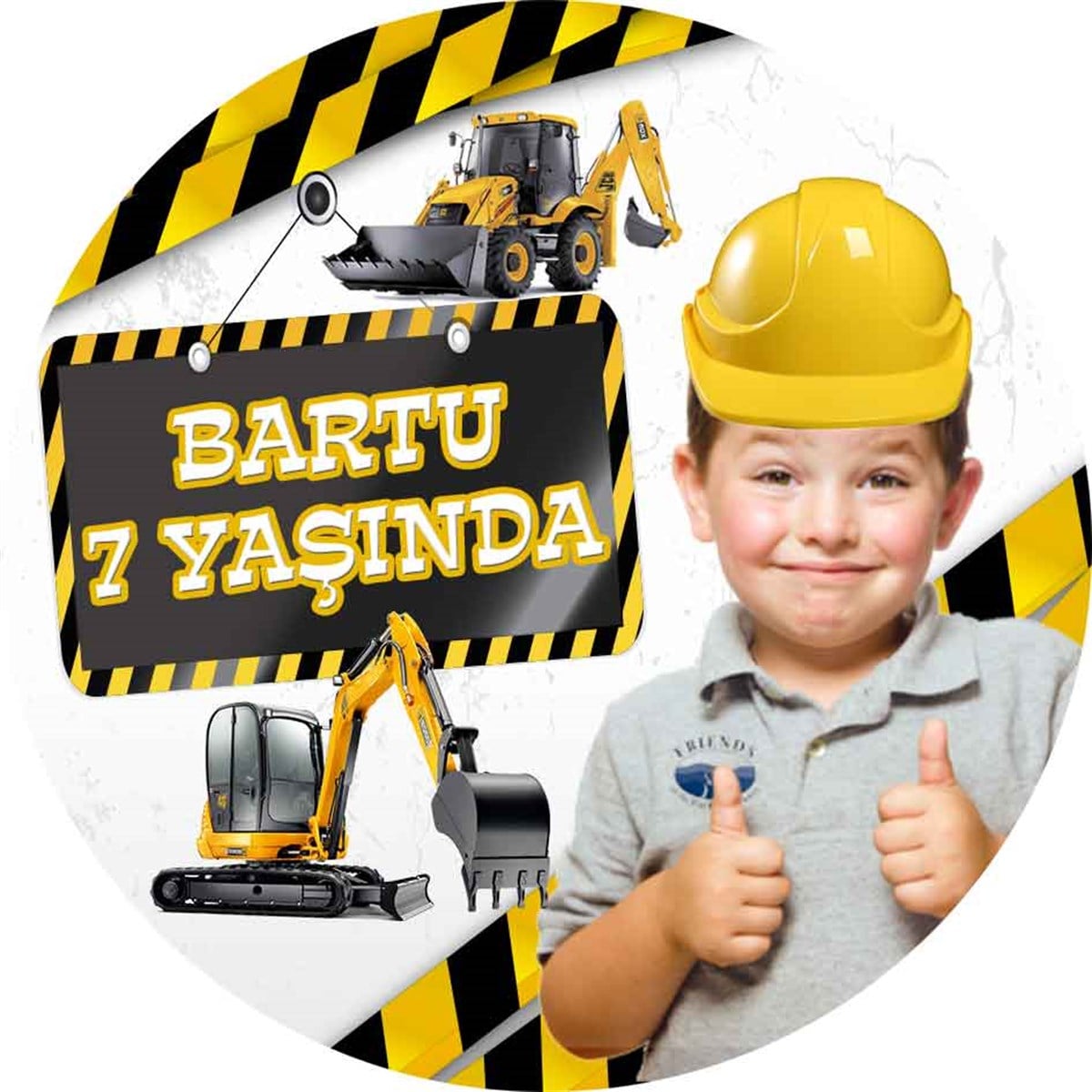 İnşaat Kişiye Özel Sticker 24 Adet