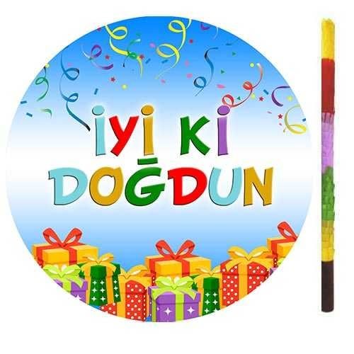 İyi Ki Doğdun Mavi Pinyata + Sopası