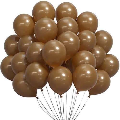 Kahve Rengi Pastel Balon 20 Adet