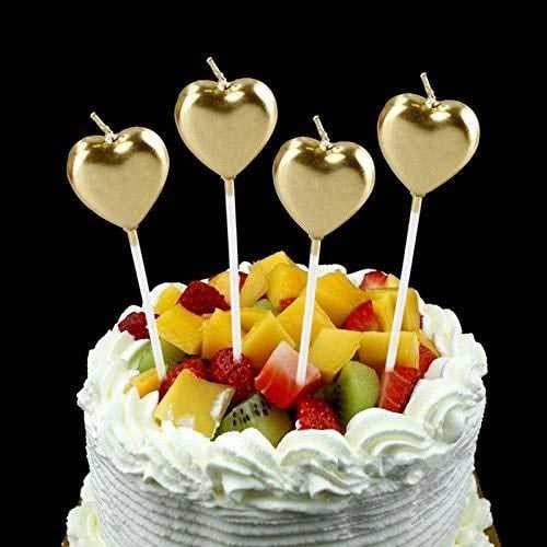 Kalp Mum Gold 4 Adet