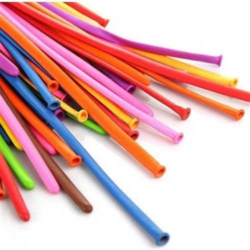 Karışık Renkli Sosis Balon 100 Adet