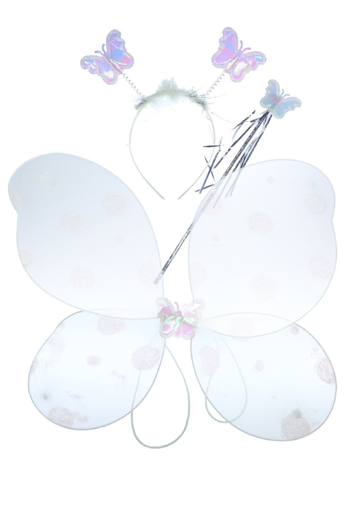 Kelebek Kanat Seti Beyaz Renk