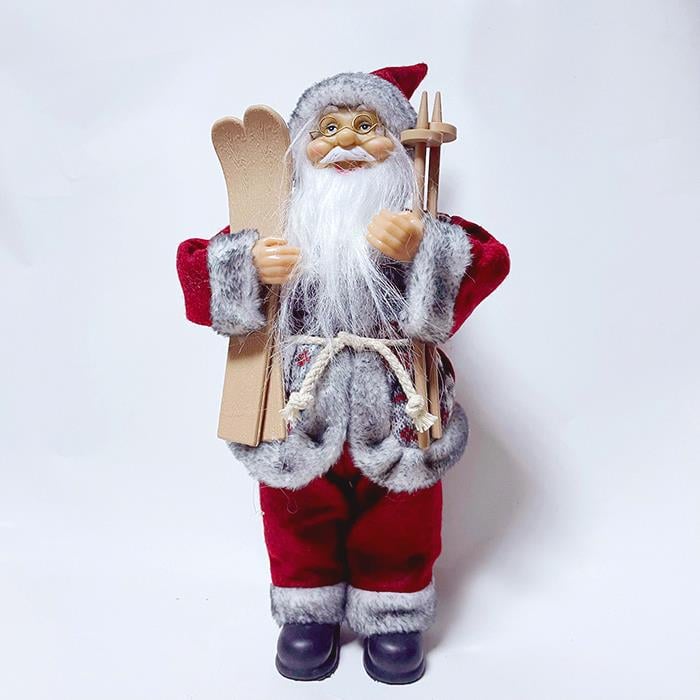 HediyelikKırmızı Gri Noel Baba Lüks 