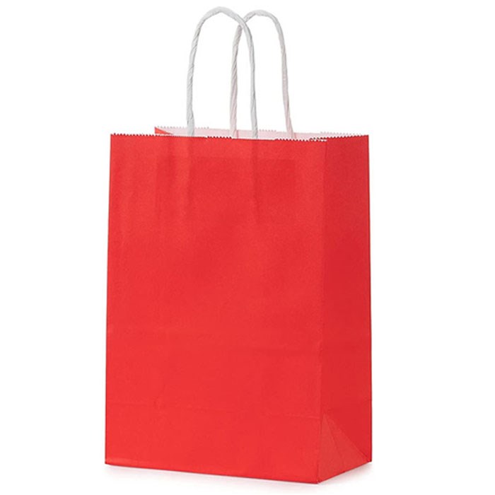 Kırmızı Renkli Kraft Çanta 31 x 41 Cm 25 Adet