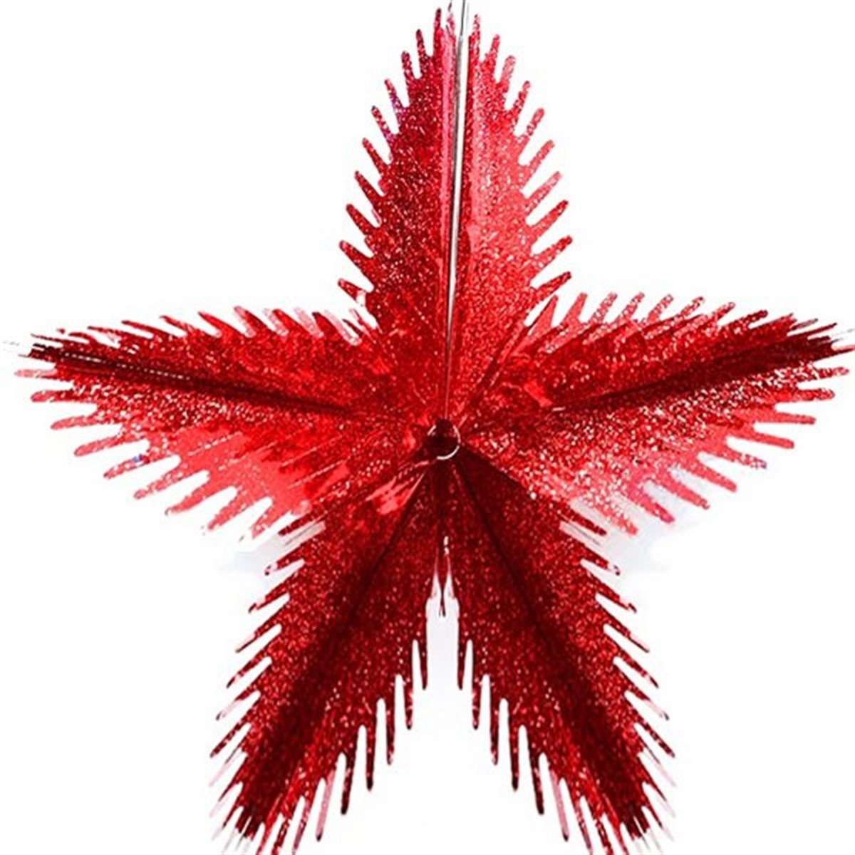 Kırmızı Yıldız Çark Süs 3 Boyutlu