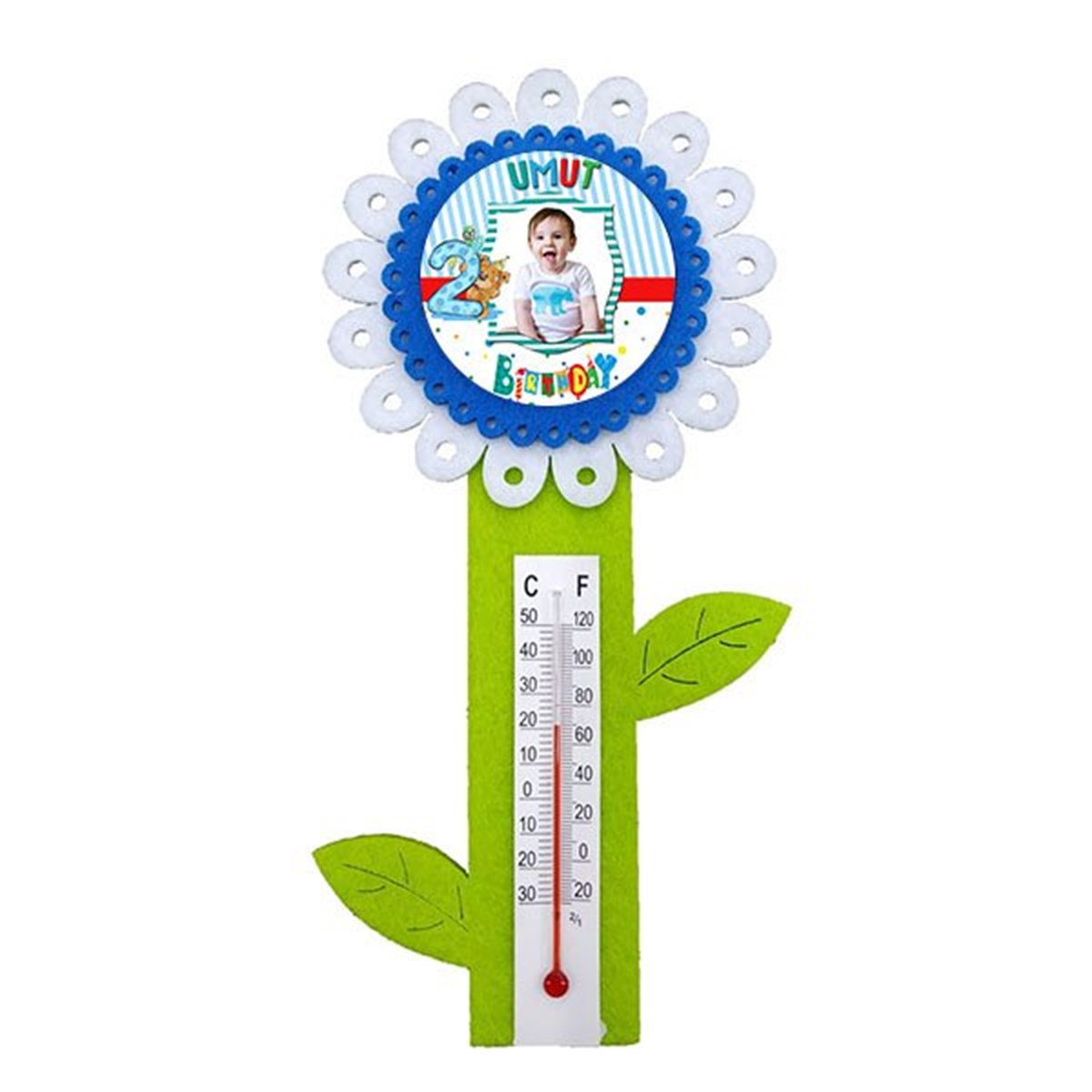 Kişiye Özel 2 Yaş Erkek Termometre 8 Adet