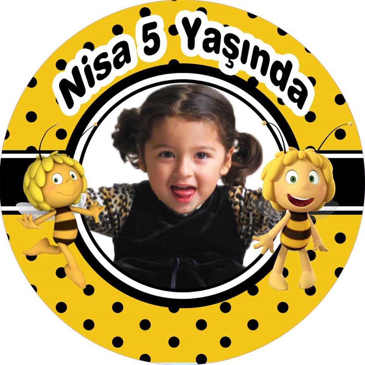 Kişiye Özel Arı Maya Sticker 24 Adet