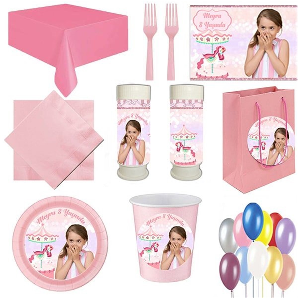 Kişiye Özel Atlı Karınca 8 Kişilik Parti Seti