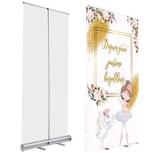 Kişiye Özel Balerin Temalı Roll Up Afiş