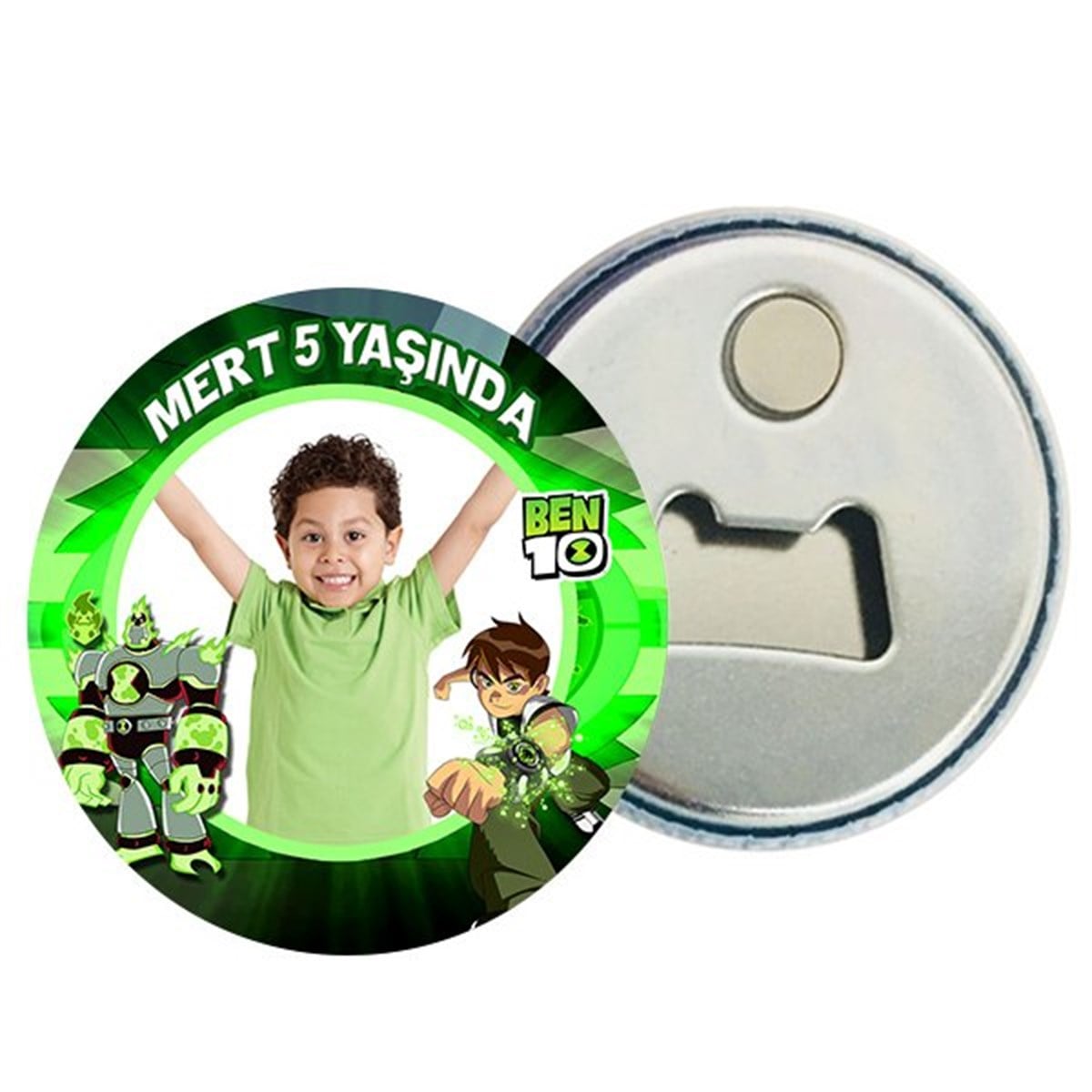 Kişiye Özel Ben 10 Magnet Açacak 15 Adet