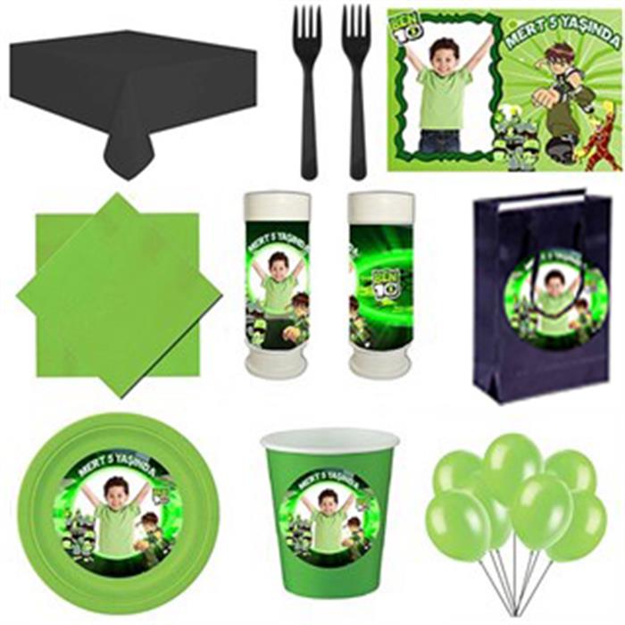 Kişiye Özel Ben 10 Parti Seti 8 Kişilik