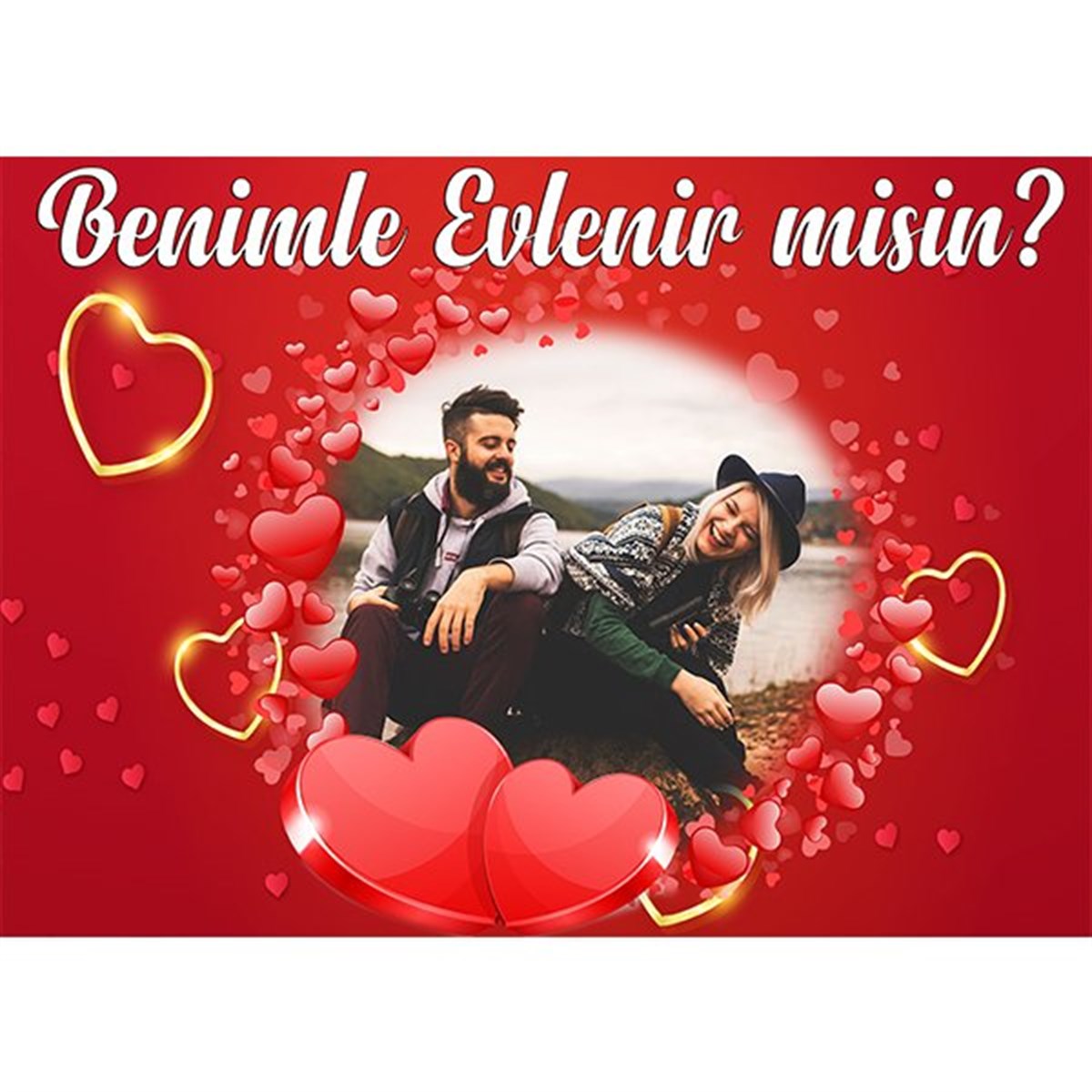 Kişiye Özel Benimle Evlenir Misin Afiş
