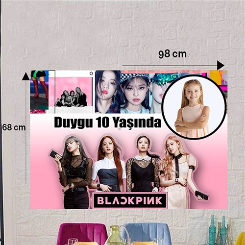 Kişiye Özel Black Pink Duvar Panosu