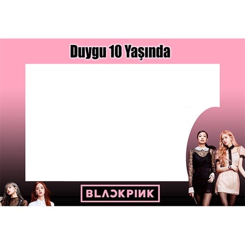 Kişiye Özel Black Pink Hatıra Çerçevesi