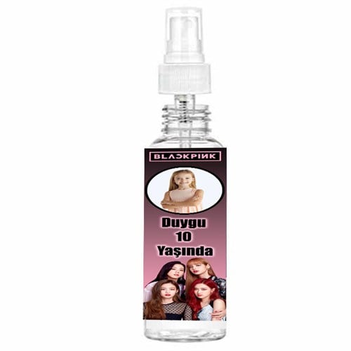 Kişiye Özel Black Pink Kolonya 8 Adet