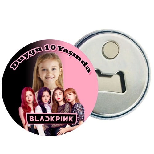 Kişiye Özel Black Pink Magnet Açacak 15 Adet
