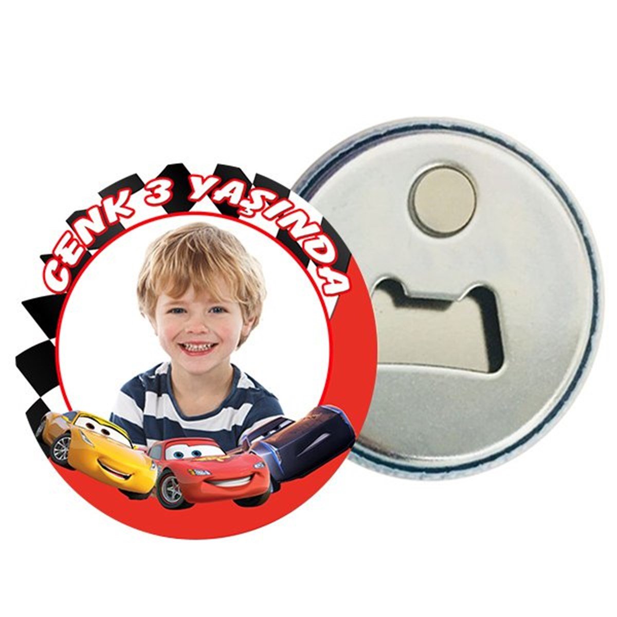 Kişiye Özel Cars Magnet Açacak 15 Adet