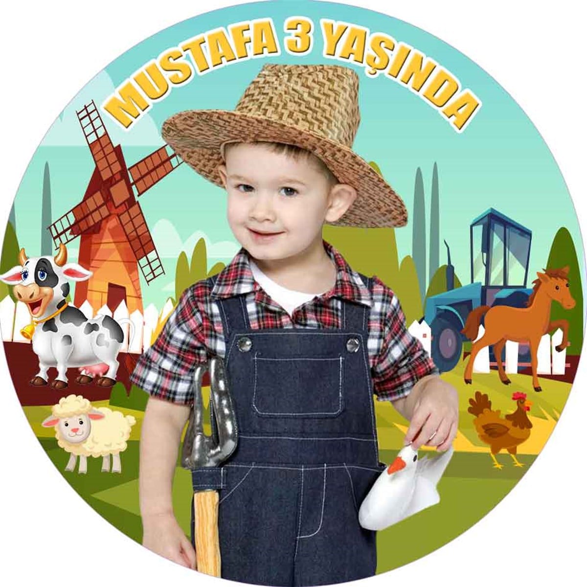 Kişiye Özel Çiftlik Sticker 24 Adet