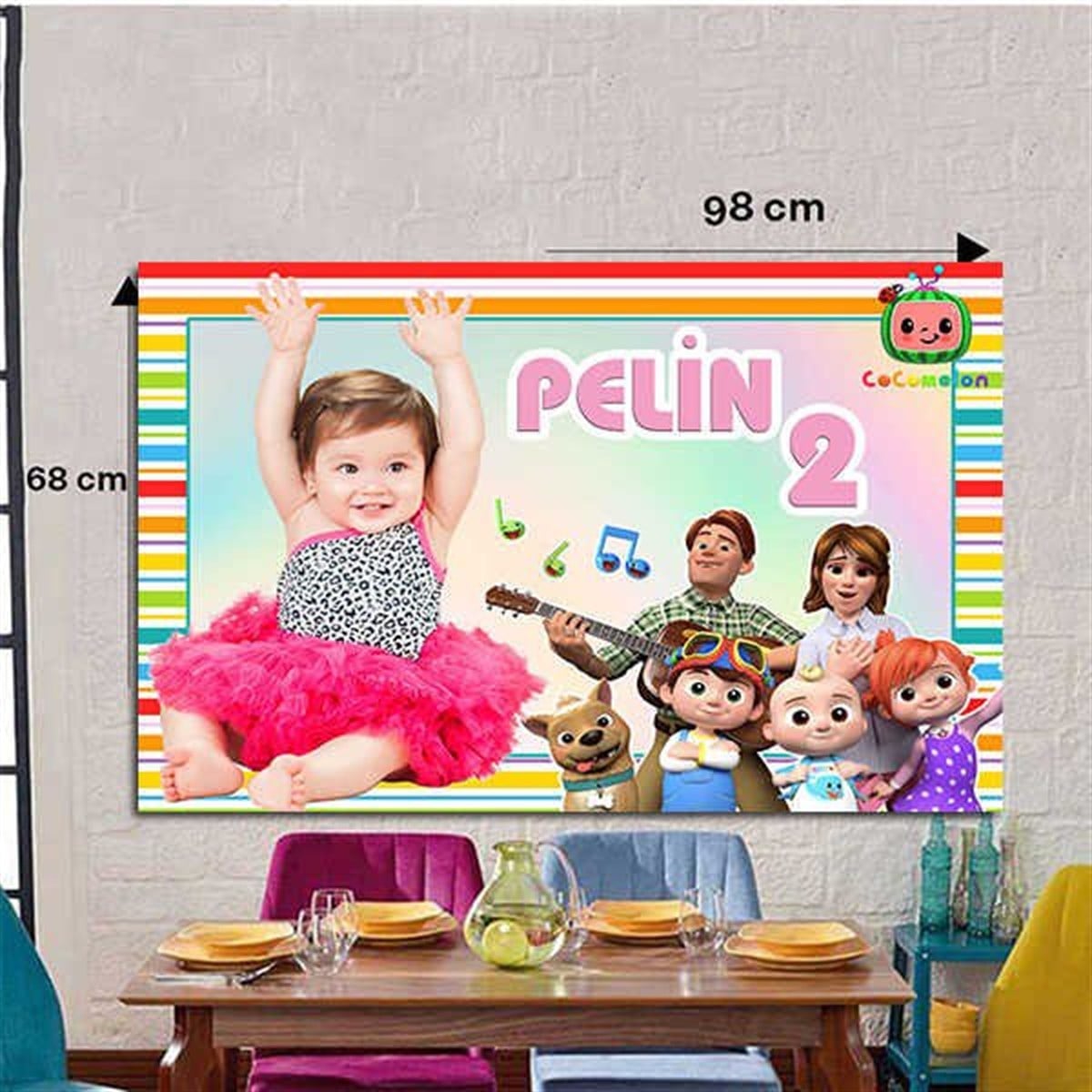 Kişiye Özel Cocomelon Duvar Panosu